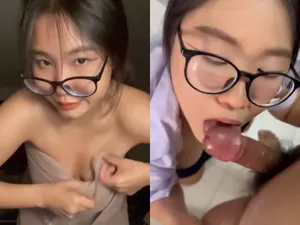 Nữ sinh mút chim đá trứng cút điêu luyện